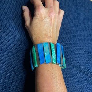 Iridescent Blue|Teal|Green bracelet